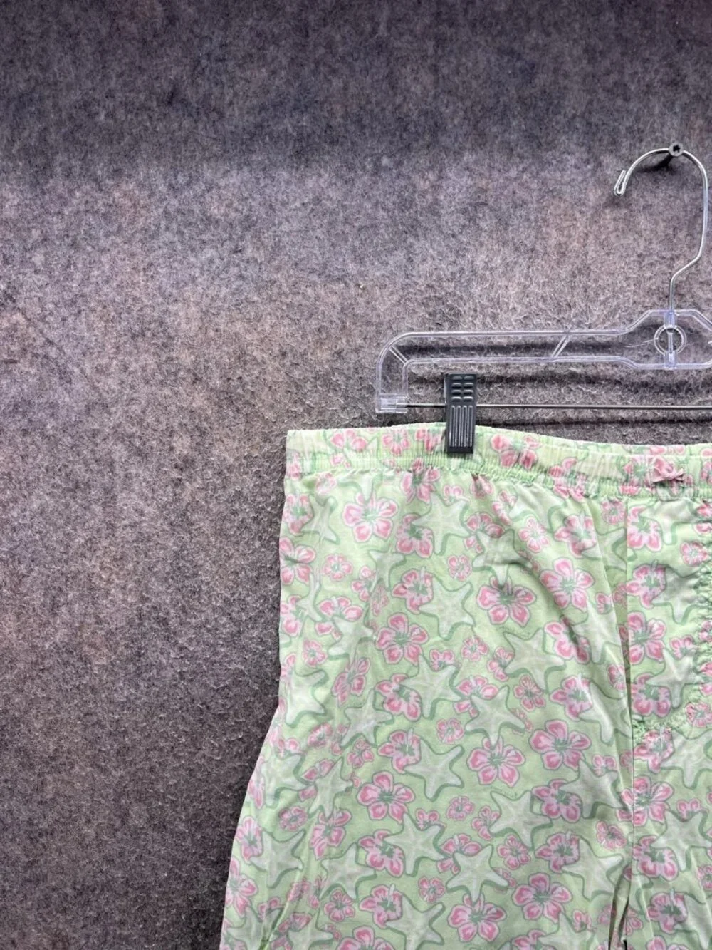 Vineyard Vines Sweatpants Women Medium Green Floral Cotton Pull On Lounge Pants